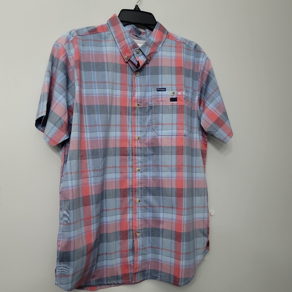 Columbia PFG Super Bonefish Plaid Short-Sleeve Woven Shirt - Picture 6 of 8